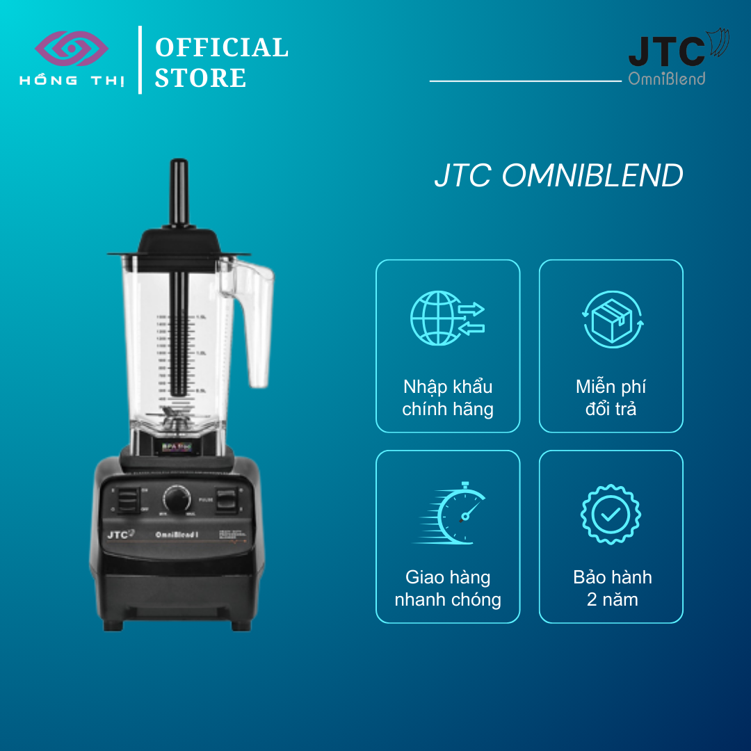 Máy xay sinh tố công nghiệp cơ JTC OmniBlend I Moni 767A TM - Hàng Chính Hãng