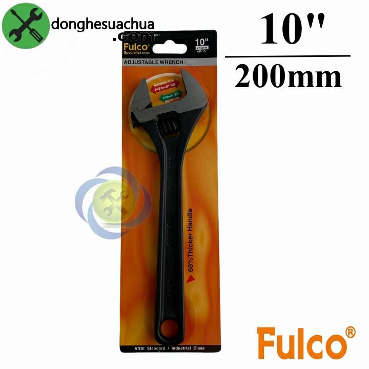 Mỏ lết 250mm Fulco AP-10 10inch dài 250mm thân đen