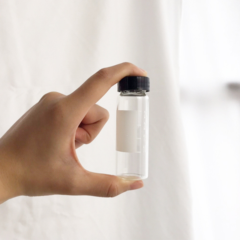 Chai thủy tinh Vial trắng có chia vạch nắp vặn /Onelab