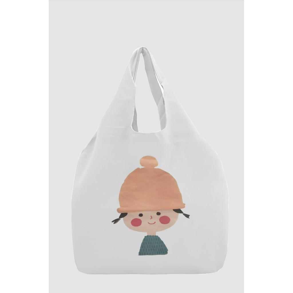 Túi vải tote nam nữ Unisex chất Canvas phong cách Nhật Bản thời trang form túi lớn vừa A4 khoảng 3-4 bộ đồ tiện lợi