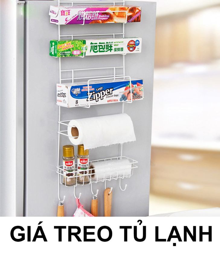 GIÁ TREO ĐỒ TIỆN ÍCH BÊN HÔNG TỦ LẠNH