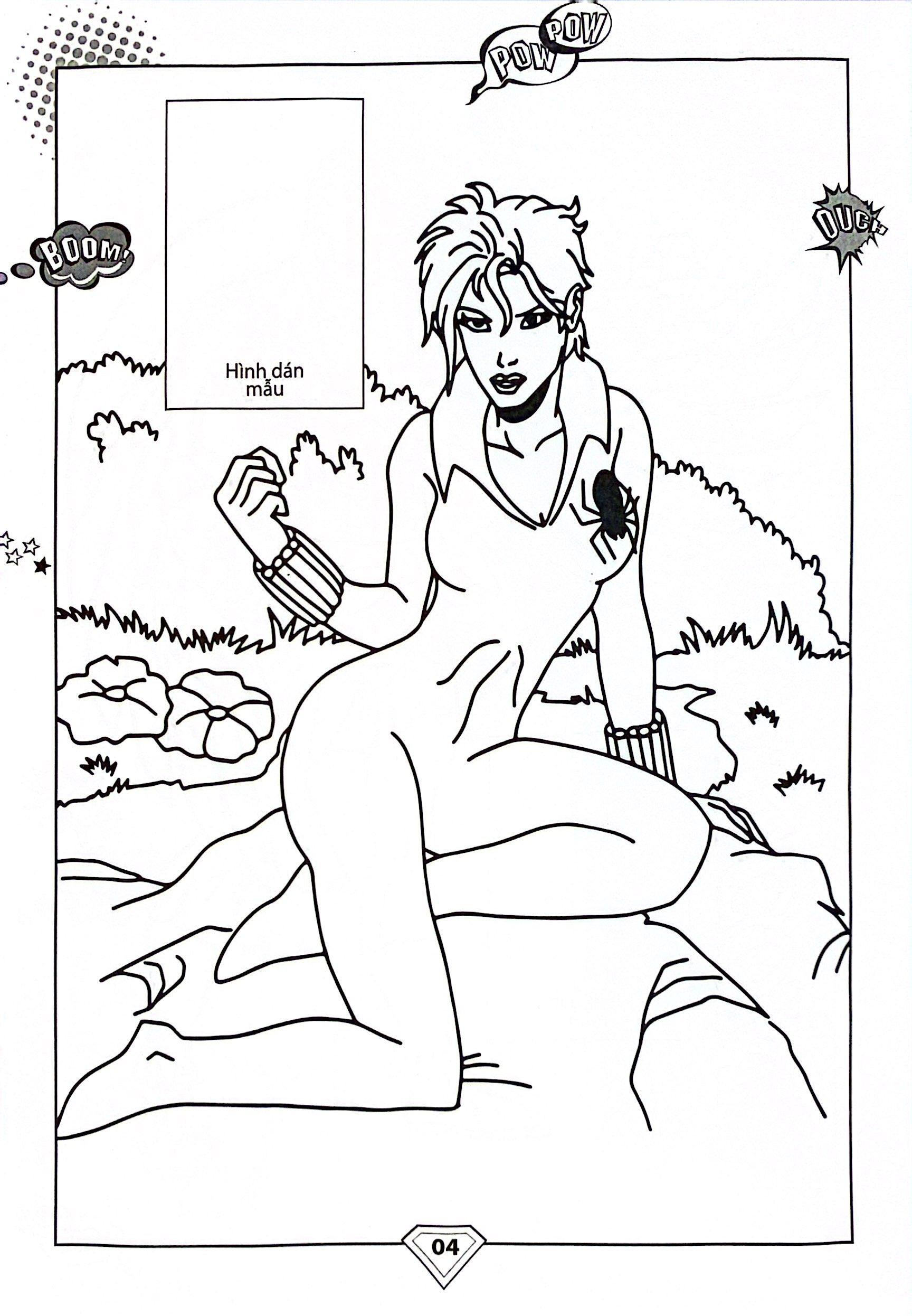 Dán Hình Và Tô Màu - Superhero - Captain America (Tái Bản 2024)