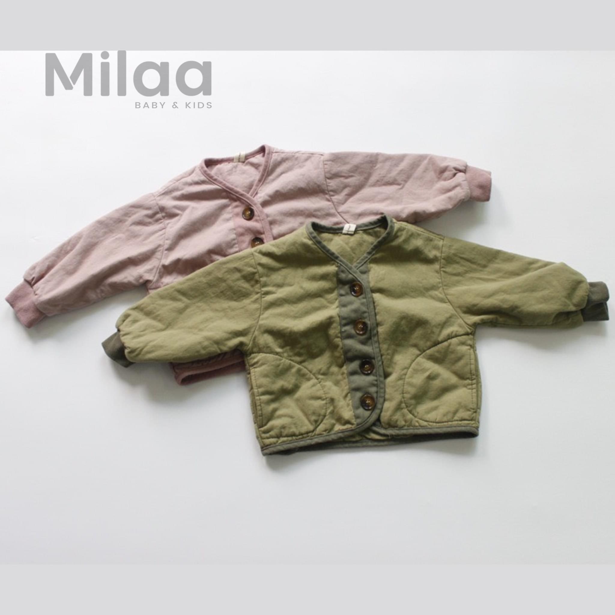 Áo Lạnh Phong Cách Hàn Quốc Vải Cotton Cho Bé Trai Bé Gái MiLaa Kids