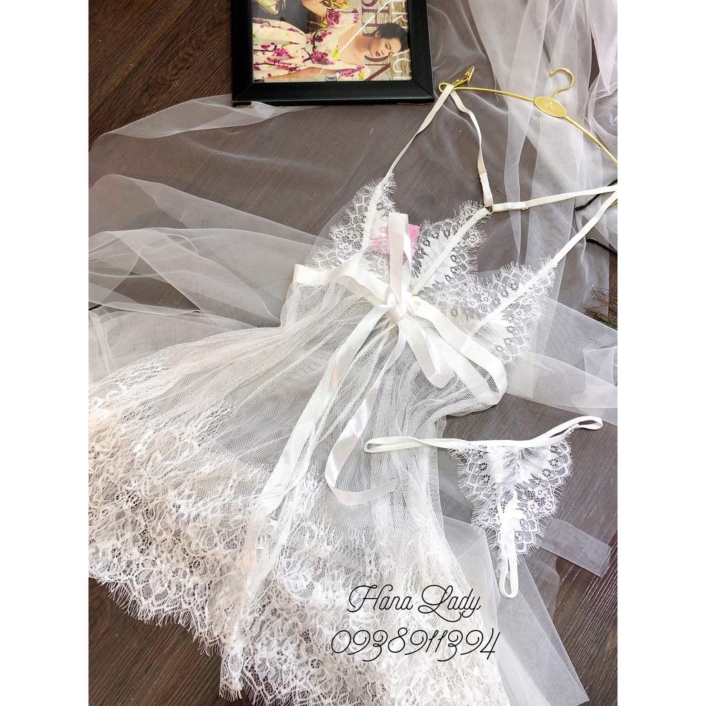 Đầm ngủ xẻ tà cao cấp VN152