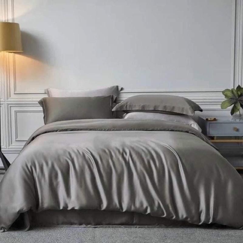 DRAP GỐI SATIN HÀN QUỐC JEJU MÀU TRƠN