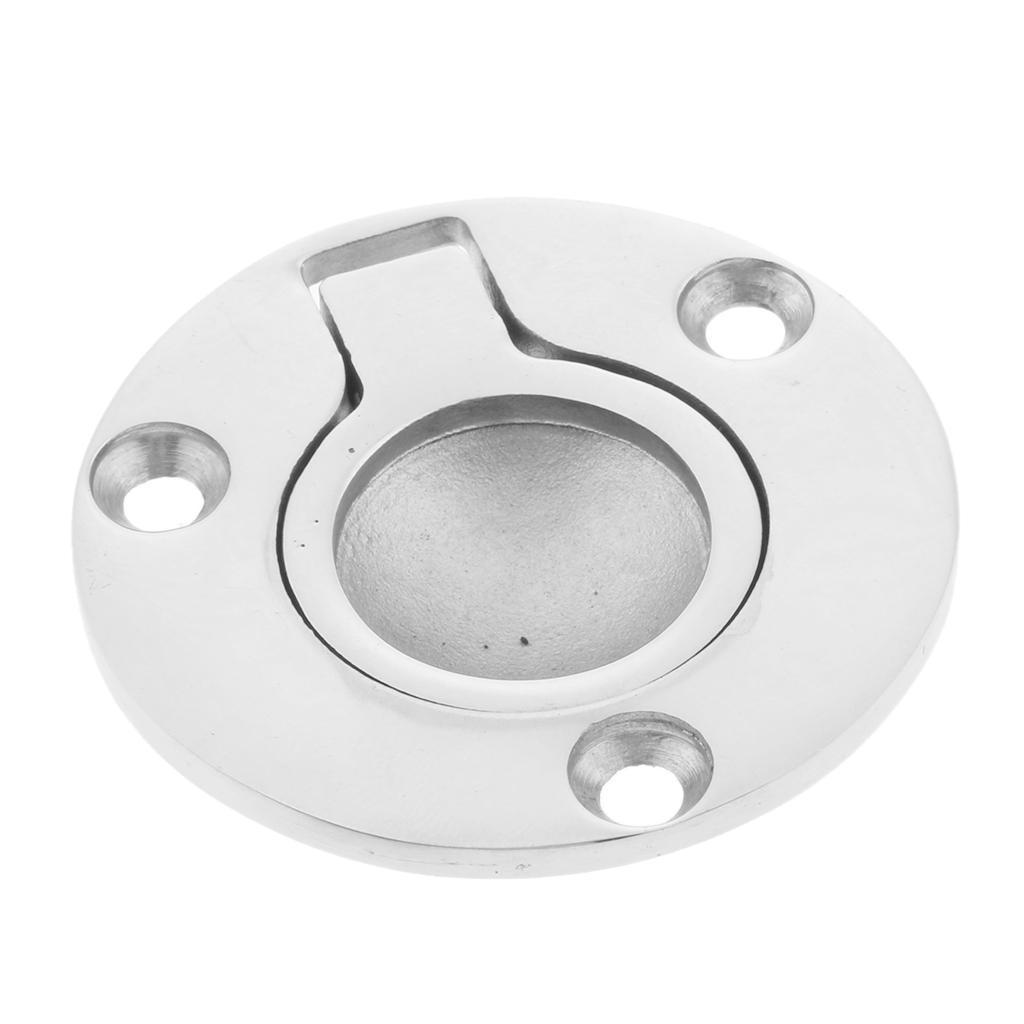 2X Boat 316 Stainless Steel Flush Lift / Pull Handle 50mm 2