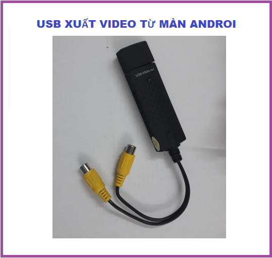 Dây xuất outvideo cho màn android oto,USB VIDEO OUT Jack video out cho màn hình android.