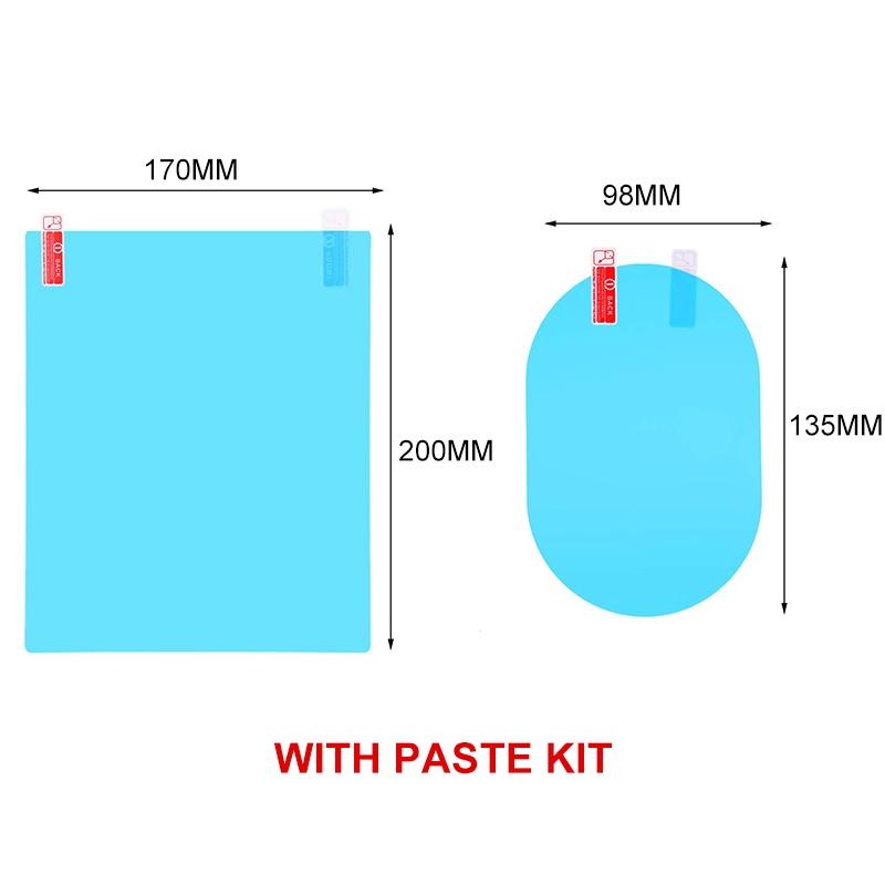 Set 2 miếng phim nano dán kính chiếu hậu xe hơi chống nước chống sương mù