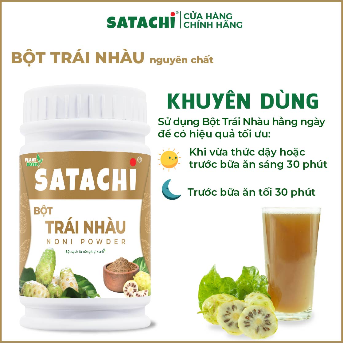 Bột Trái Nhàu nguyên chất SATACHI. Hộp 418g