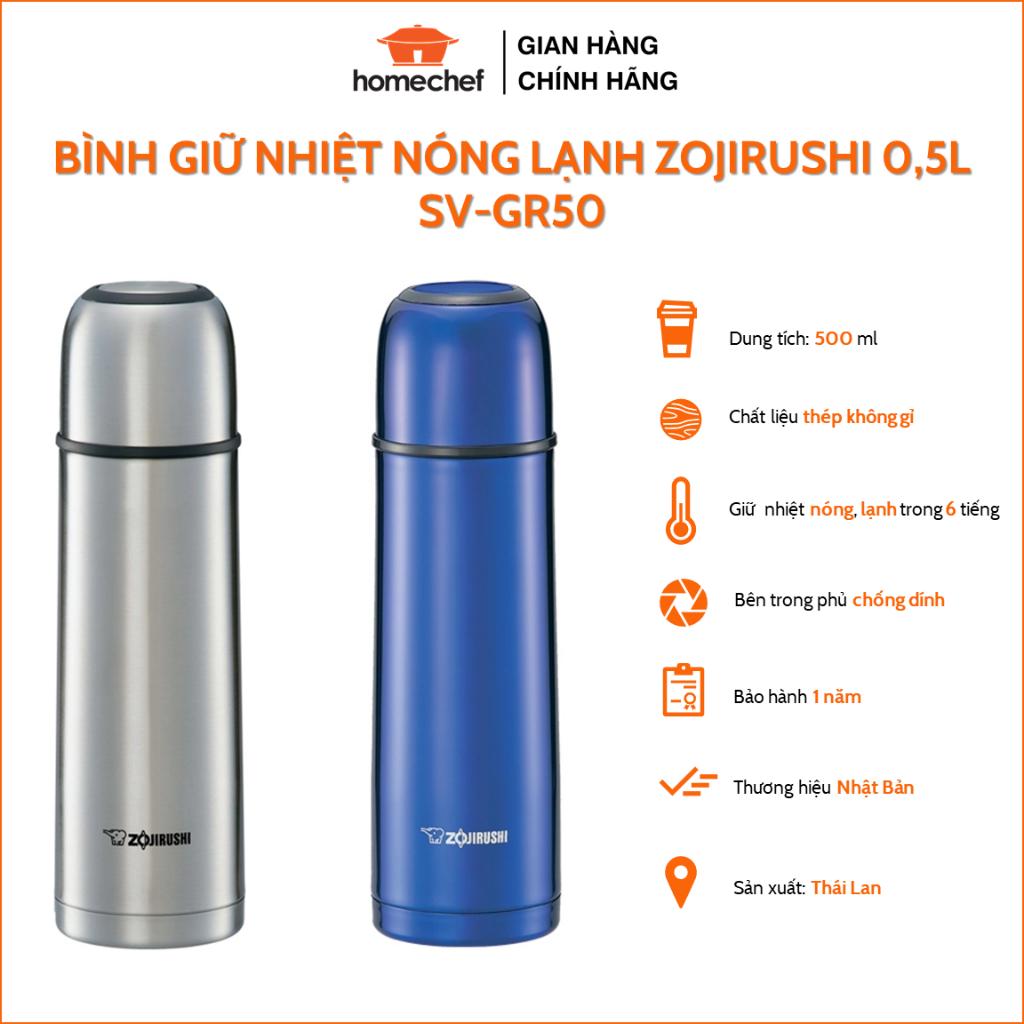 Bình giữ nhiệt nóng lạnh Zojirushi 0.5L SV-GR50, sản xuất Thái Lan, bảo hành giữ nhiệt 1 năm