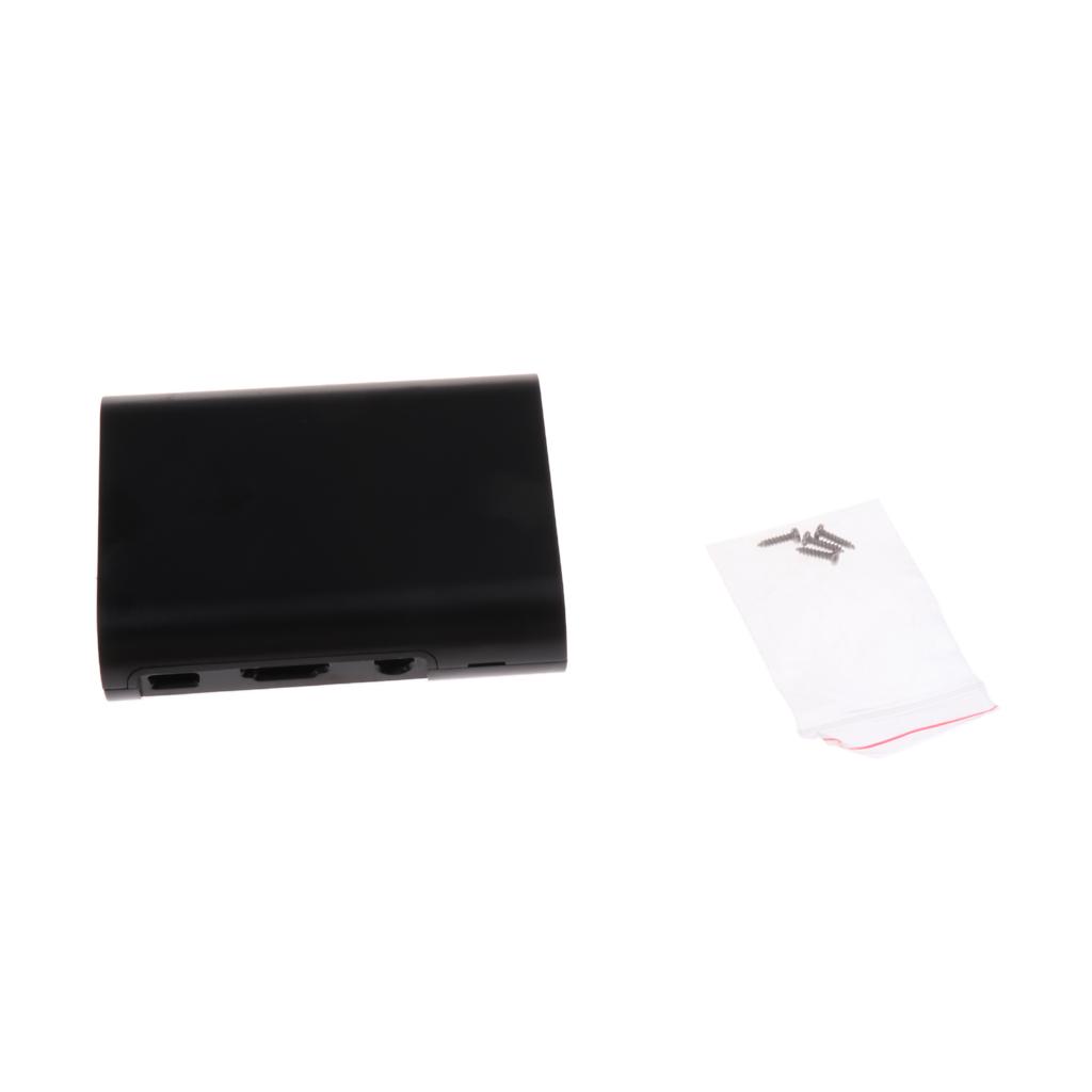 Plastic Enclosure Case Box Cover for 2 Model B/B+ Black