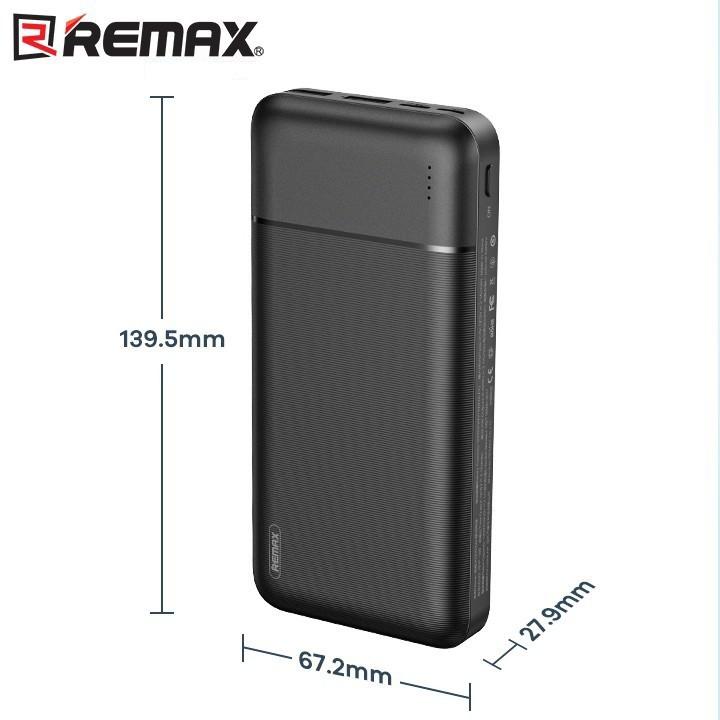 Pin Sạc Dự Phòng 20000mAh Remax RPP-166 Lango Series Fast Charing 2.1A Tích Hợp 2 Cổng USB