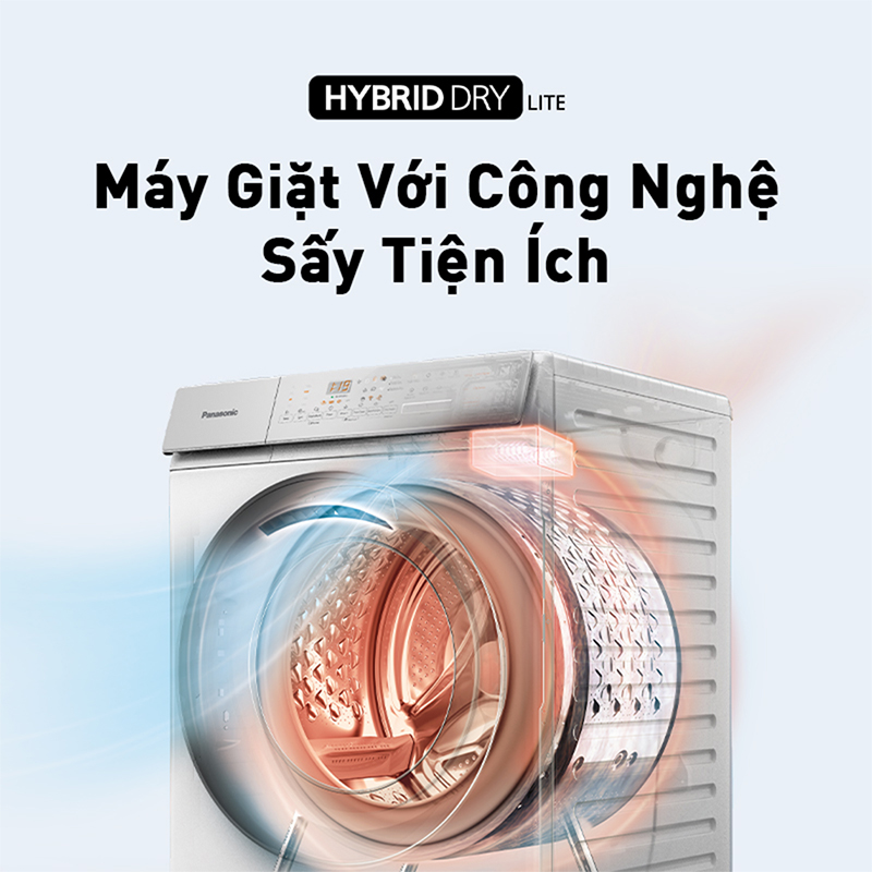 Máy Giặt Cửa Trước Panasonic 9,5 Kg NA-V95FC1WVT - Sấy Diệt khuẩn 99% - Cảm Biến Thông Minh - Hàng Chính Hãng