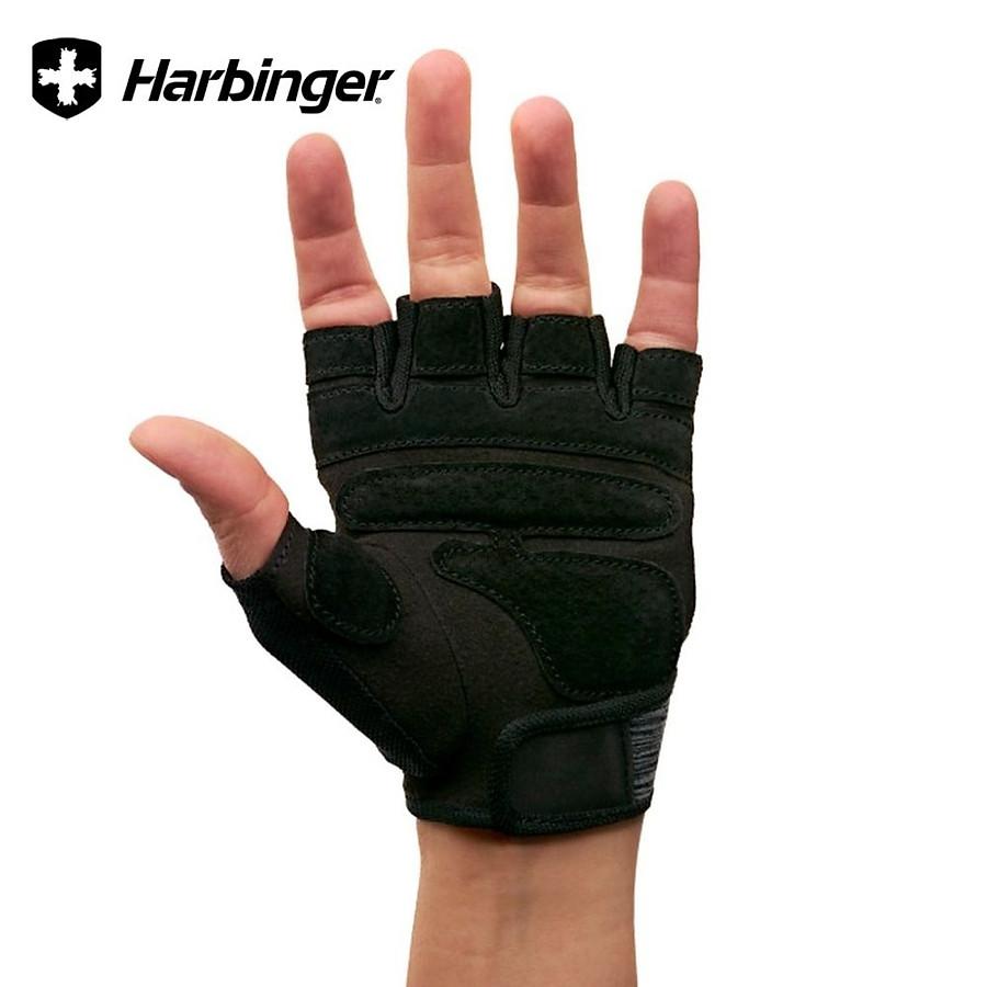 Găng tay tập gym nữ Harbinger W_Flexfit Gloves_Black-Grey