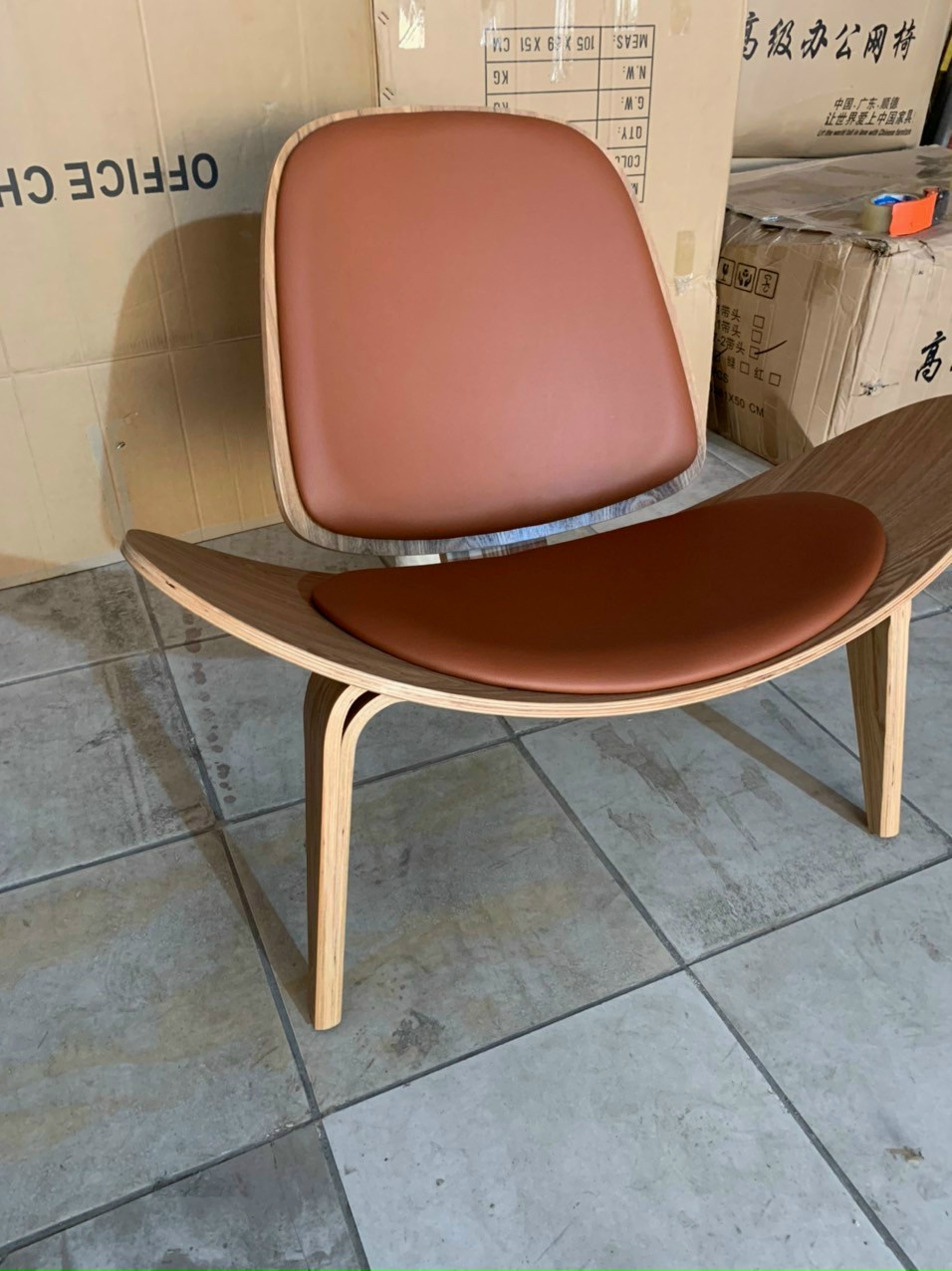 Ghế Shell gỗ Plywood - ghế thư giãn phòng khách