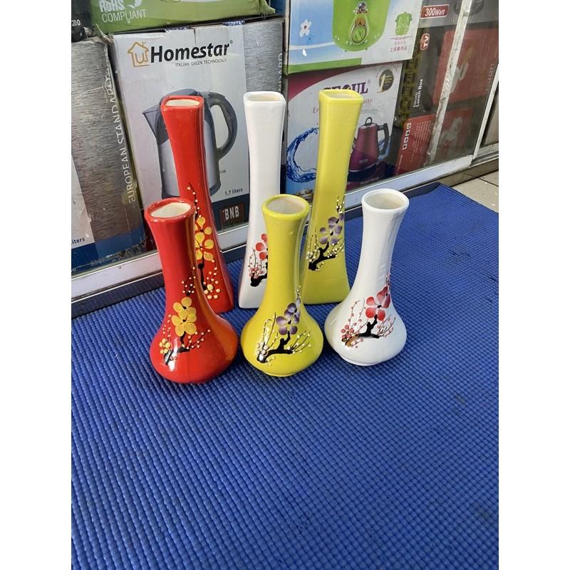 Lọ hoa mai bát tràng vuông và tròn size mini để bàn đẹp rẻ