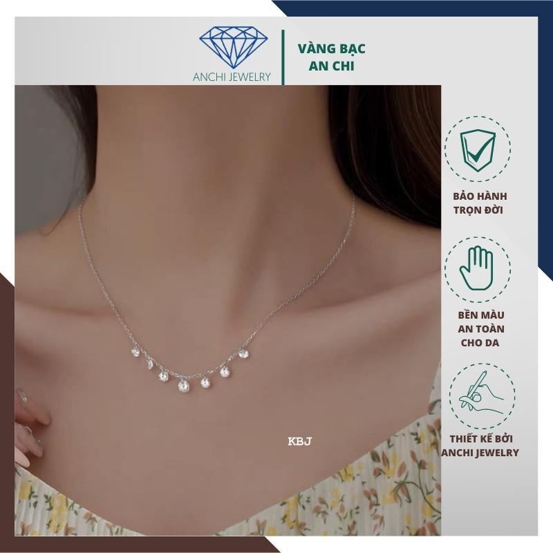 Dây chuyền bạc trẻ trung đeo cực nổi,An chi jewelry