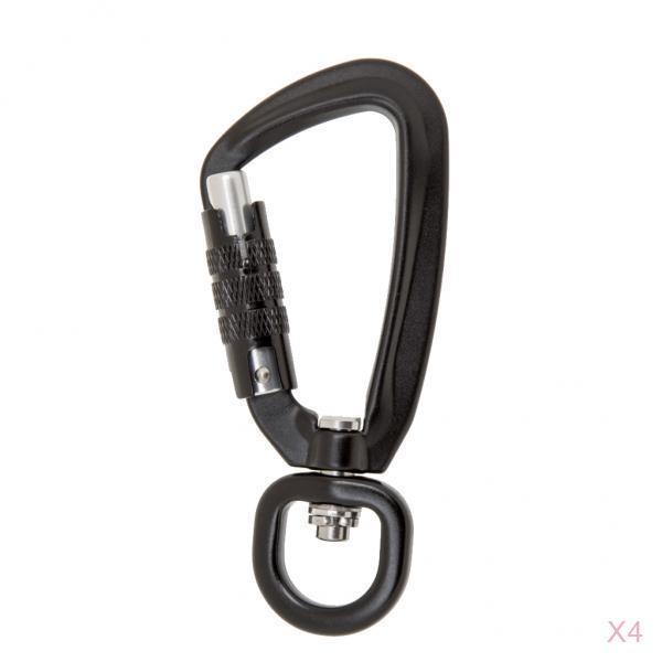 2pcs Outdoor  Locking Carabiner Keychain Climbing Backpack Hook