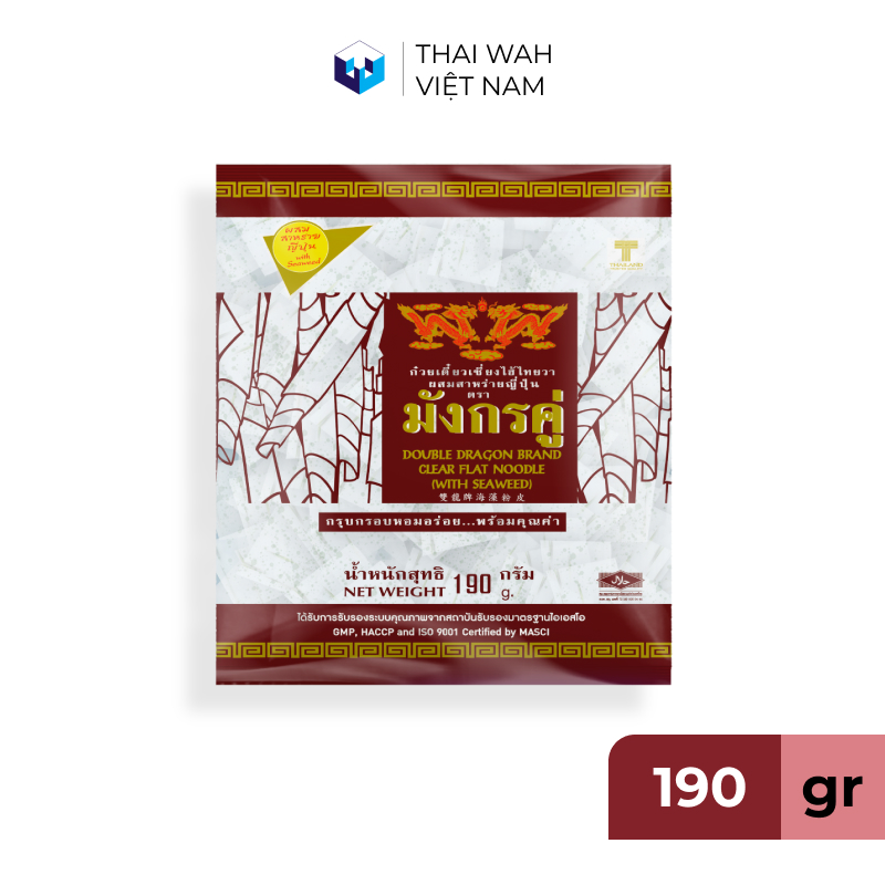 Bánh đa đậu xanh cắt miếng kiểu Thượng Hải (bổ sung rong biển) 190g