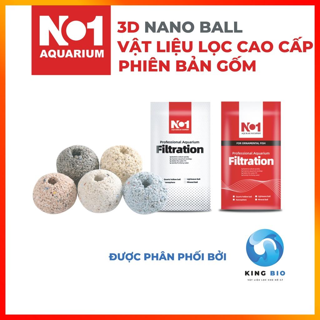 Viên sứ lọc ngũ sắc 3D Nano Bio No1 - Vật liêu lọc thế hệ mới cho bể cá, hồ cá