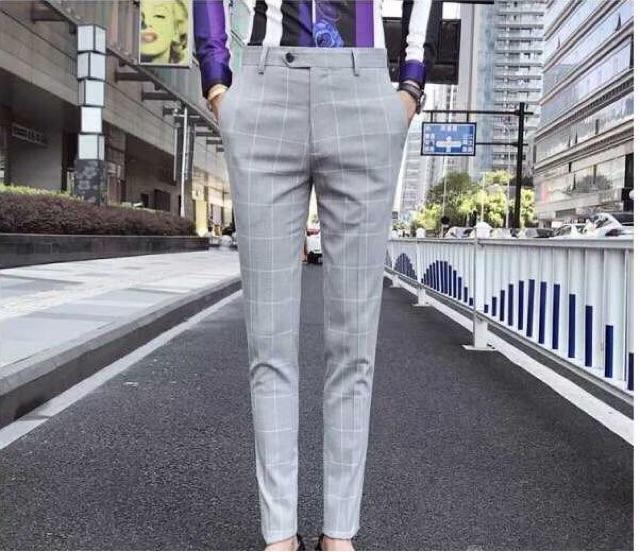 Quần Tây Âu Caro Co Giãn Nhẹ