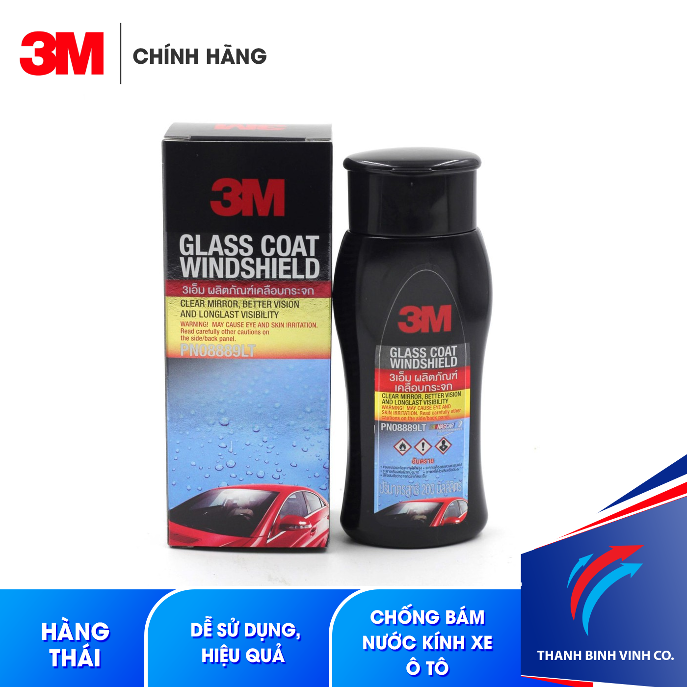 Dung Dịch Chống Bám Nước Trên Kính Xe 3M