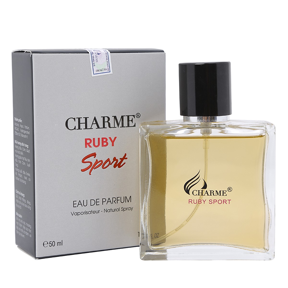 Nước Hoa Nam Charme Ruby Sport Chính Hãng (50ml) tặng gói trà sữa Matcha Macca