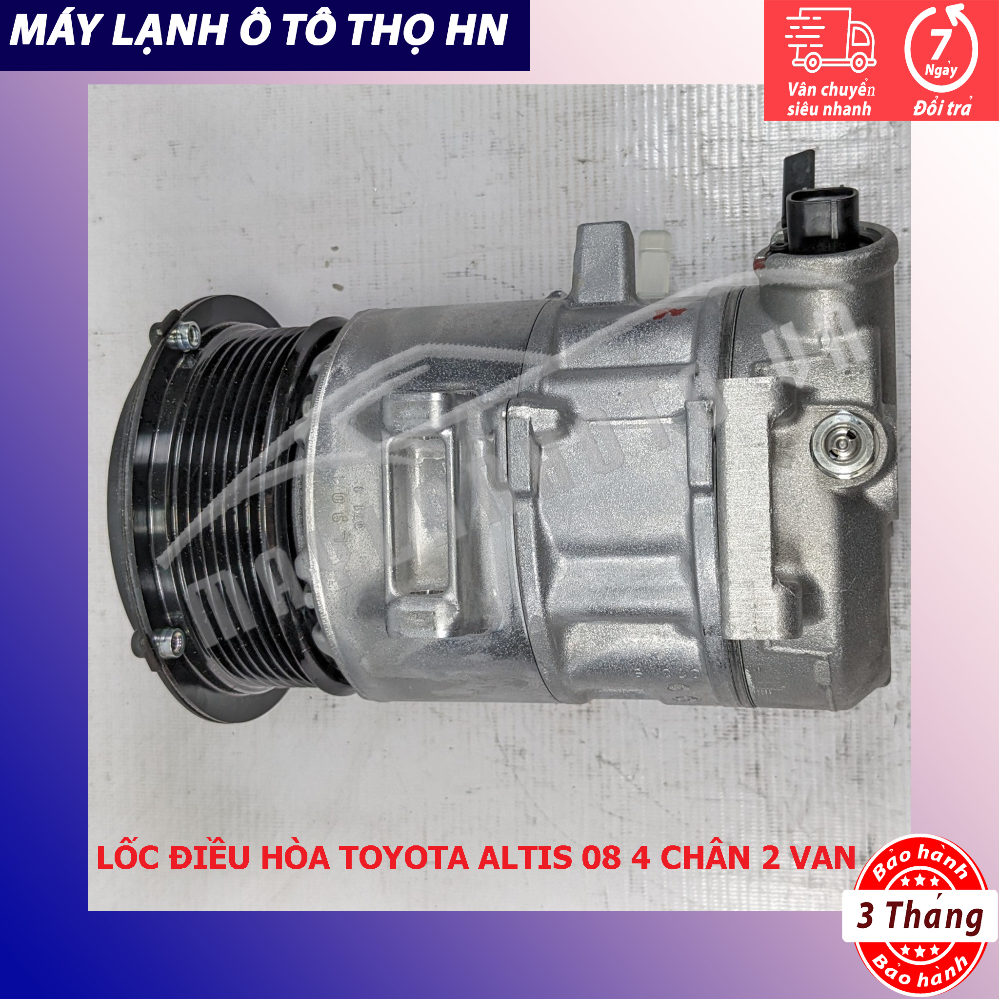 Lốc điều hòa Toyota Altis 2008 2009 2010 2011 2012 2013 2014 Denso Nhật 08 09 10 11 12 13 447150-4840