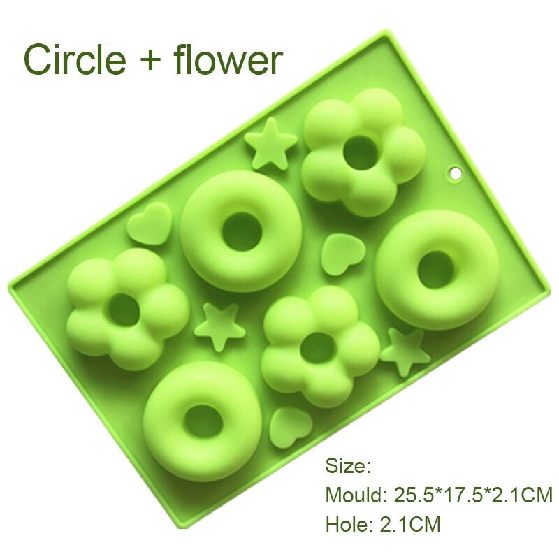 Khuôn silicon donut hoa