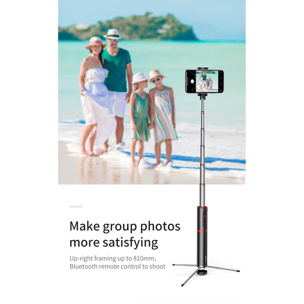 Gậy chụp hình Tự Sướng/ Live Stream tích hợp Tripod xếp gọn Baseus Fully Folding Selfie Stick -Hàng Chính Hãng