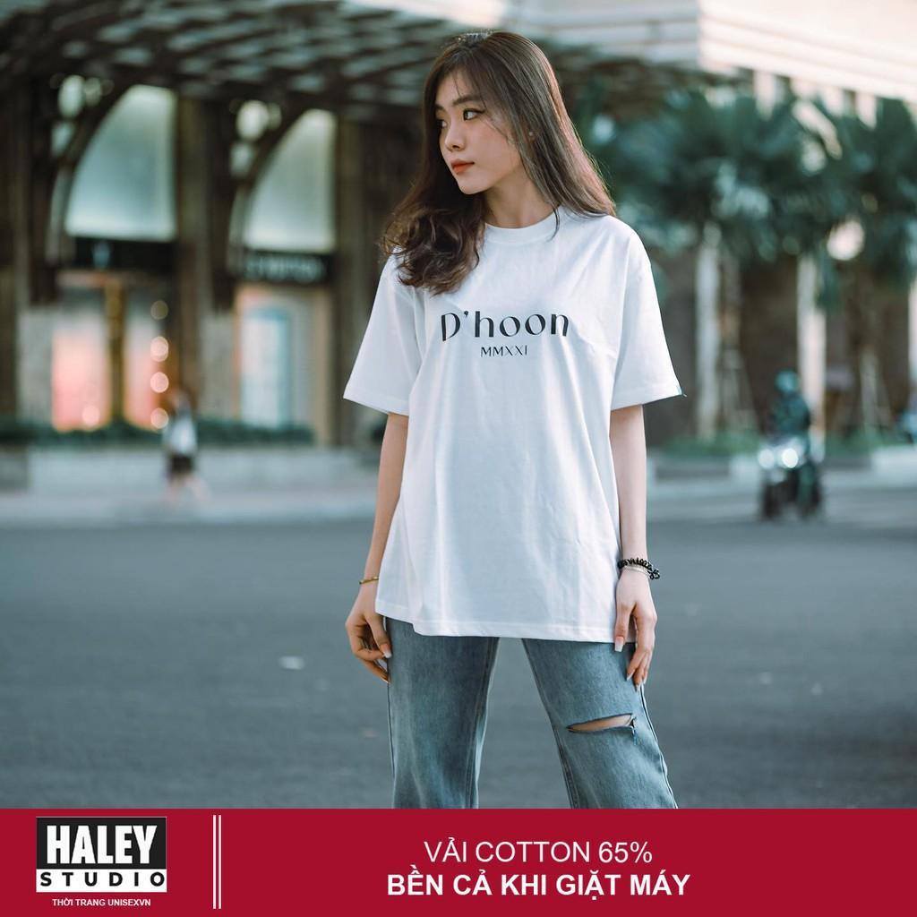 Áo Thun Nam Nữ Tay Lỡ Form rộng DHoon DCT Unisex phong cách Hàn Quốc TN537 Haley - Beshine Store