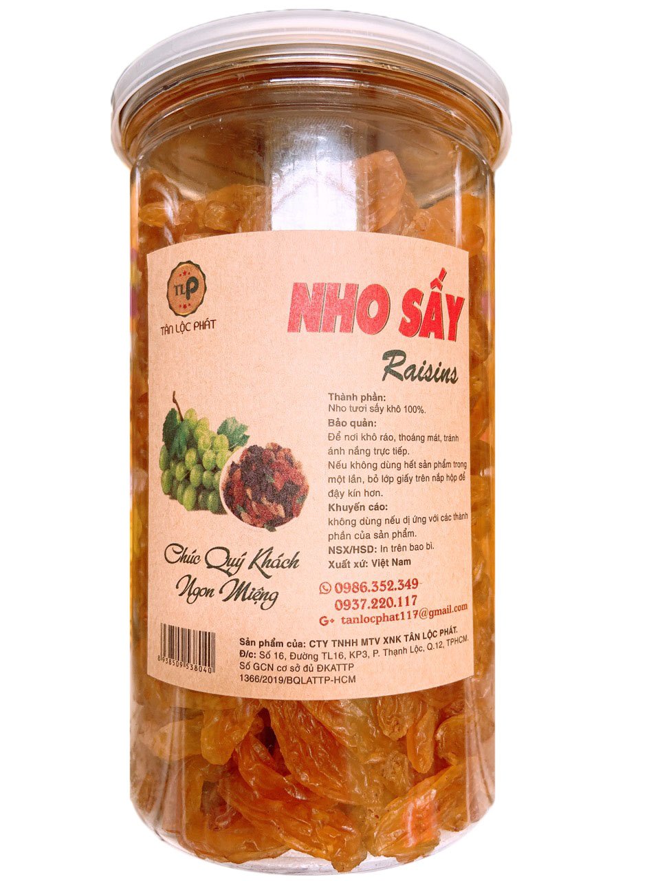 NHO VÀNG SẤY KHÔ TÂN LỘC PHÁT - HŨ 500G