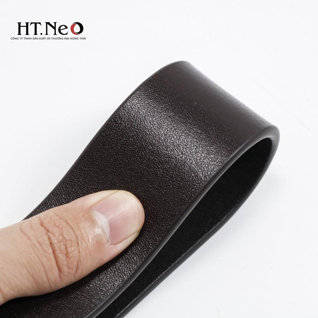 Dây lưng nam - dây lưng da HT.NEO da trâu nguyên miếng, mặt khóa cực sang trọng, chống xước, chống hoen gỉ