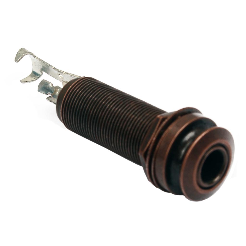 Sunnimix 6.35 Mm 1/4 Endpin Jack Đầu Ra Âm Thanh Nổi Cấp Pin Jack Cắm Ổ Cắm Phích Cắm Đàn Guitar Bass