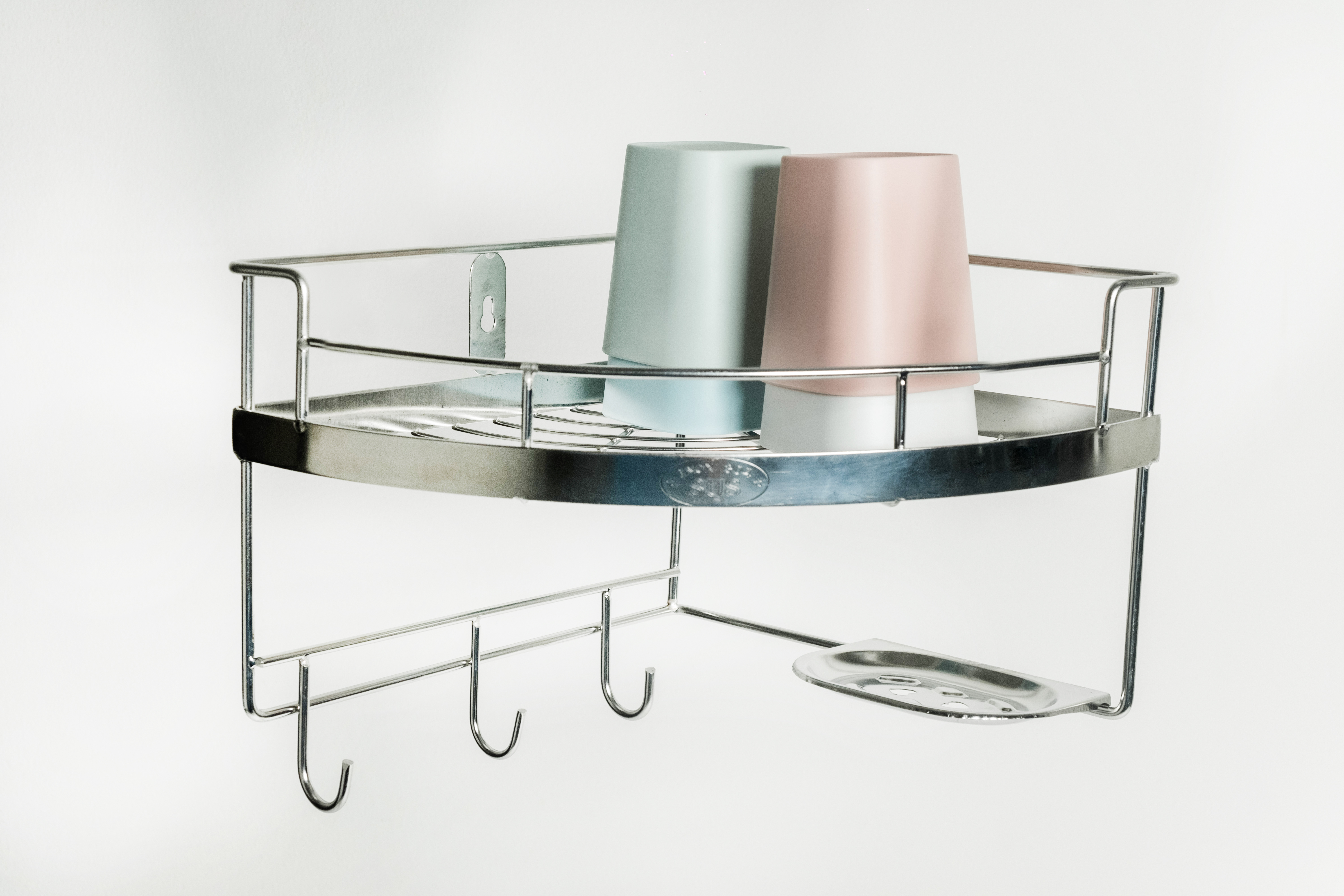 Kệ góc phòng tắm treo tường inox cao cấp sus304 không gỉ sét 1 tầng