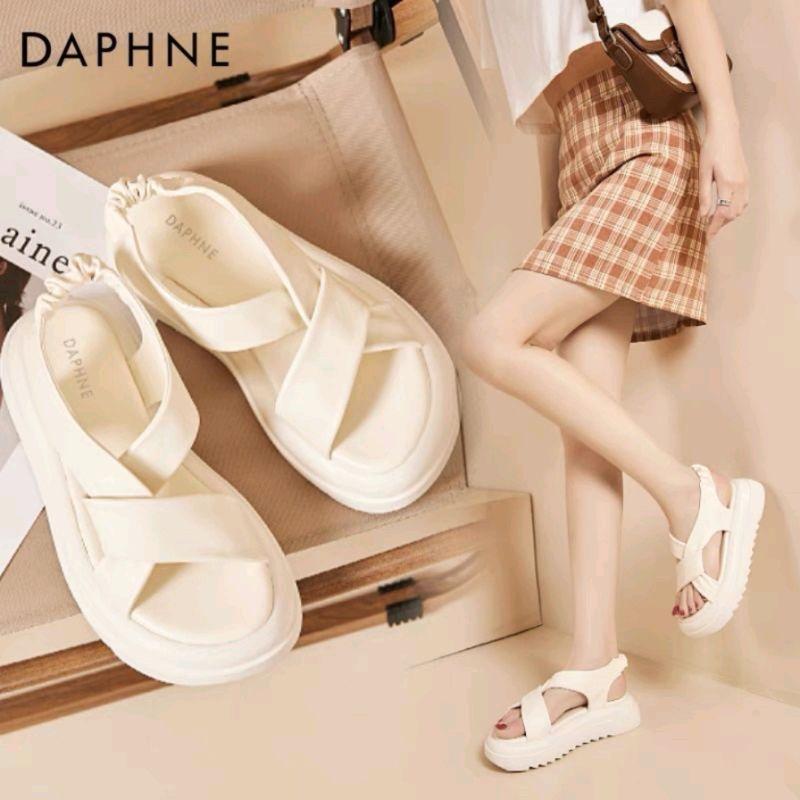 2026-Sandal Nữ Độn Đế 5cm, Sandal Da Mêm Đế Bằng Siêu Xinh