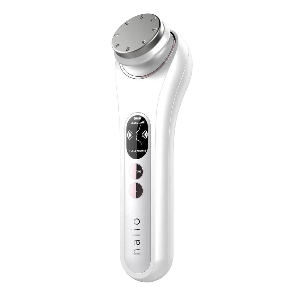 Máy Đẩy Tinh Chất Halio Ion Hot &amp; Cool Beauty Device Nâng Cơ Mặt - Màu White