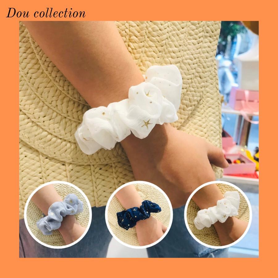 Cột Tóc, Dây Cột SCRUNCHIES Ngôi Sao Nhiều Màu - Mã DT002