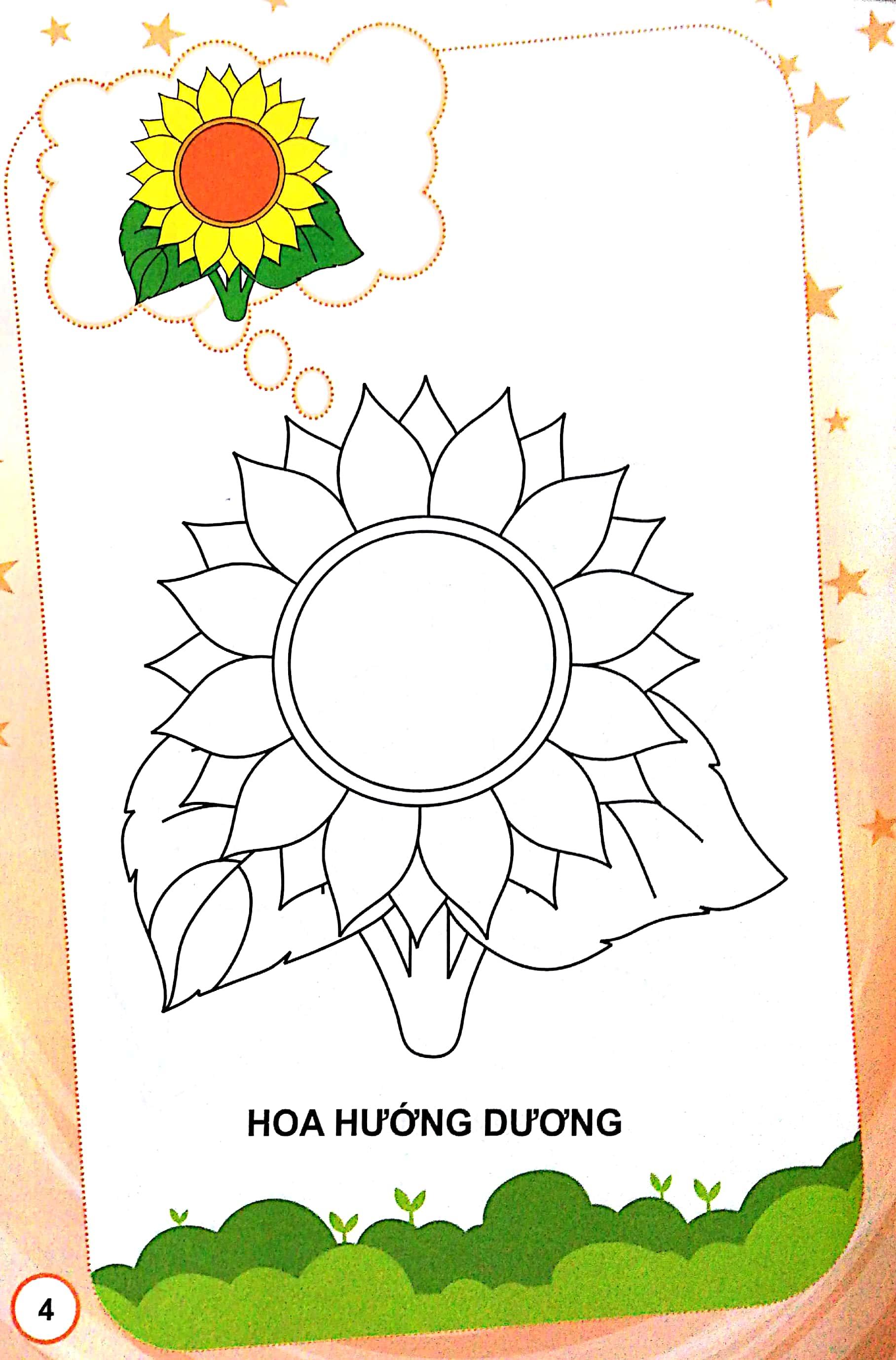 Bé Tập Tô Màu - Hoa
