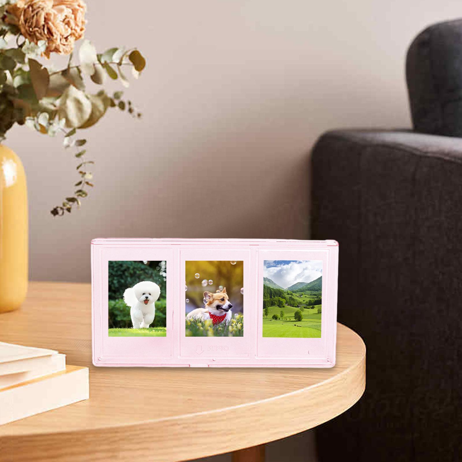 Decorative Photo Frame 3 Pictures Capacity DIY Crafts Standing Picture Frame
