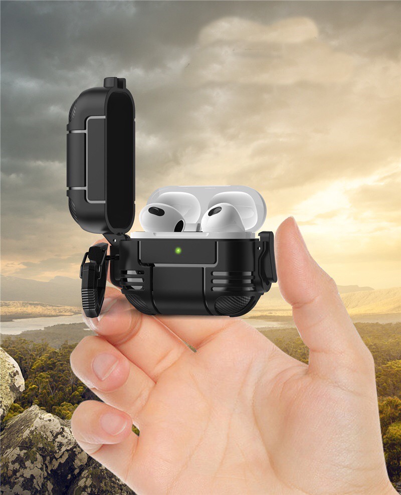 Ốp Case LOLIFO Kai Nguyen Protective Dành Cho Airpods 3 và Airpods PRO, Khoá Thông Minh Bảo Vệ Toàn Diện, Chống Rơi Vỡ - Hàng Nhập Khẩu