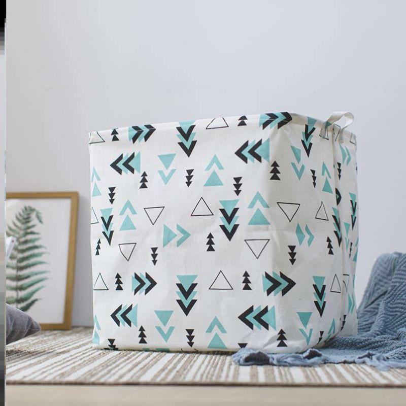 TÚI VẢI ĐỰNG CHĂN MÀN QUẦN ÁO ĐA NĂNG DUNG TÍCH 75L NHIỀU HOẠ TIẾT SHOP GIAO NGẪU NHIÊN