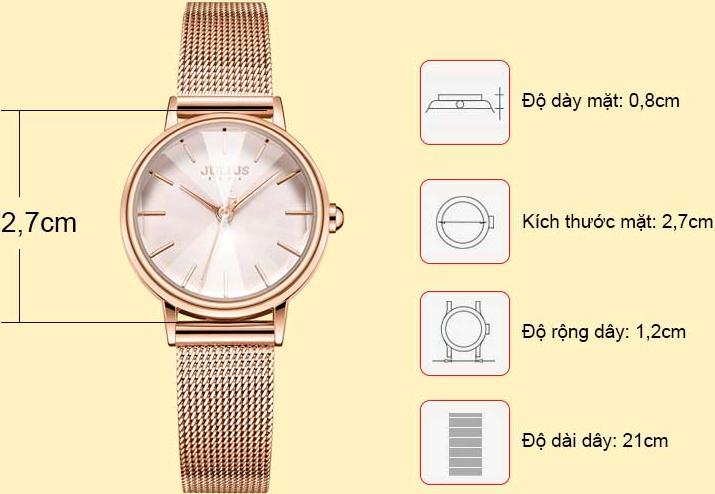 Đồng hồ nữ Julius JA-1120A