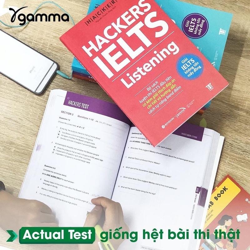 Hackers IELTS (Có File Nghe): Listening + Reading + Writing + Speaking (Bộ 4 Cuốn/Lẻ, Tái Bản Mới Nhất - Gamma)