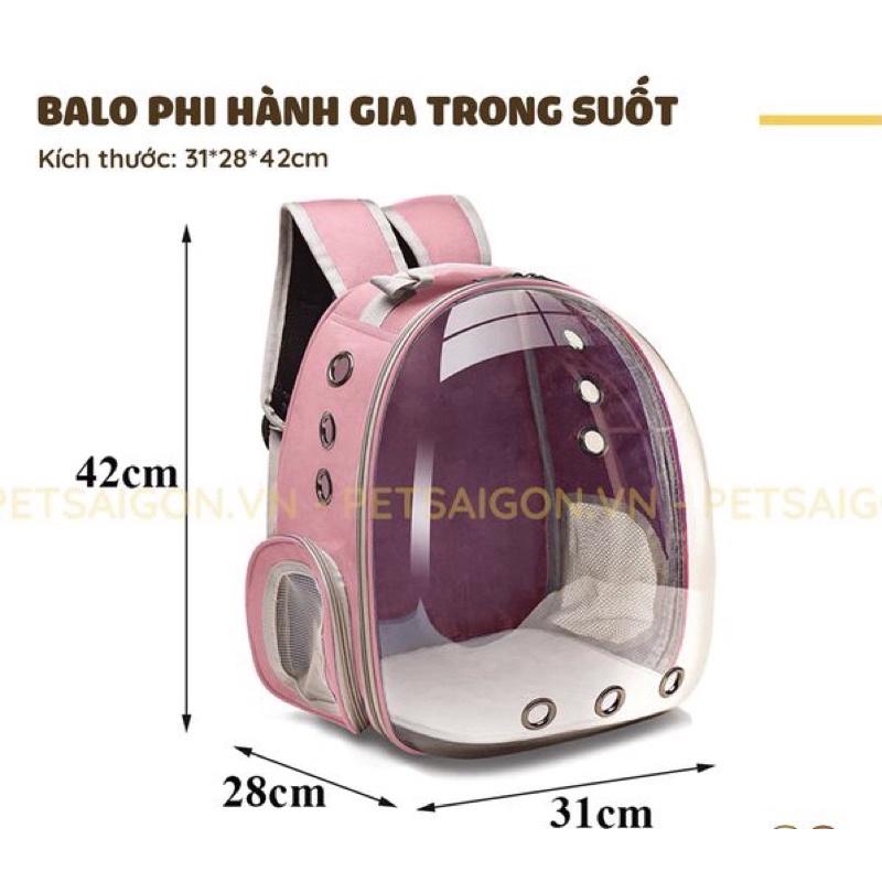 Balo phi hành gia cho mèo chất liệu đẹp nhiều màu sắc