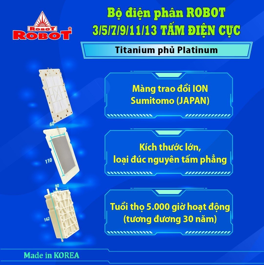 Máy Lọc Nước Điện Giải Ion Kiềm ROBOT UHC 6711 - Hàng Chính Hãng