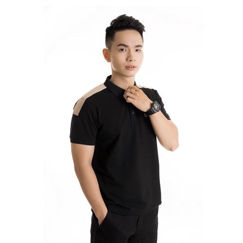 Áo polo nam phối vai cotton cá sấu cổ bẻ tay ngắn PL06