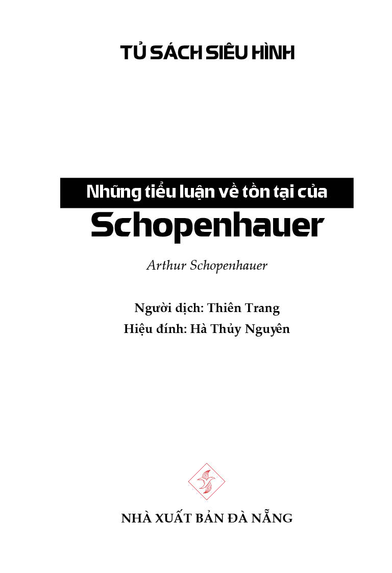 Những Tiểu Luận Về Tồn Tại - Schopenhauer