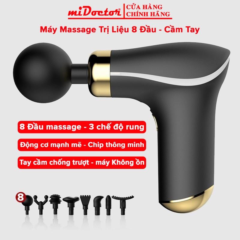 Súng Massage Cầm Tay Đấm Lưng Cổ Vai Gáy Trị Nhức Mỏi - Máy Mát Xa Trị Liệu 8 Đầu Compact KH 325 Chính Hãng miDoctor