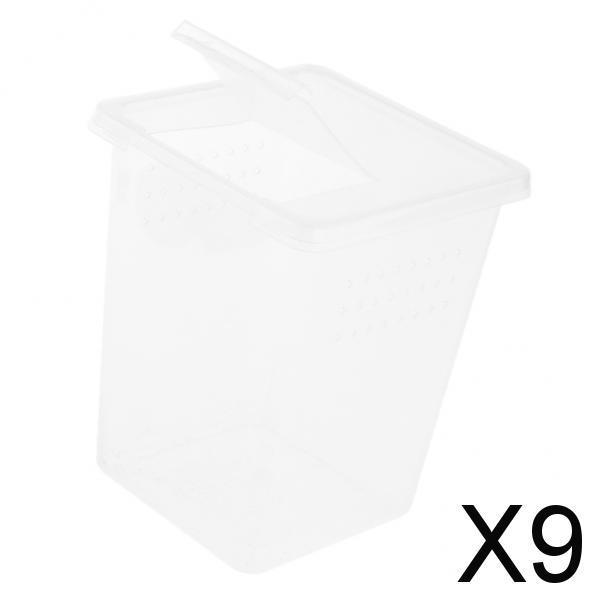 9xReptile Spider Breeding Box Container Case Breeding Tank 8x8x11cm